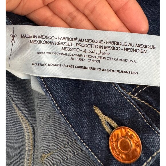 Ariat Ultra Stretch Perfect Rise Katie Flare Jean 90s stretchy dark sz 34‎ - Picture 9 of 11